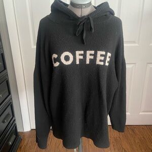 Lou & Grey Black Textured Hoodie